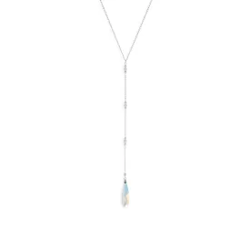 15" 4" Long Swarovski Crystal Y Necklace