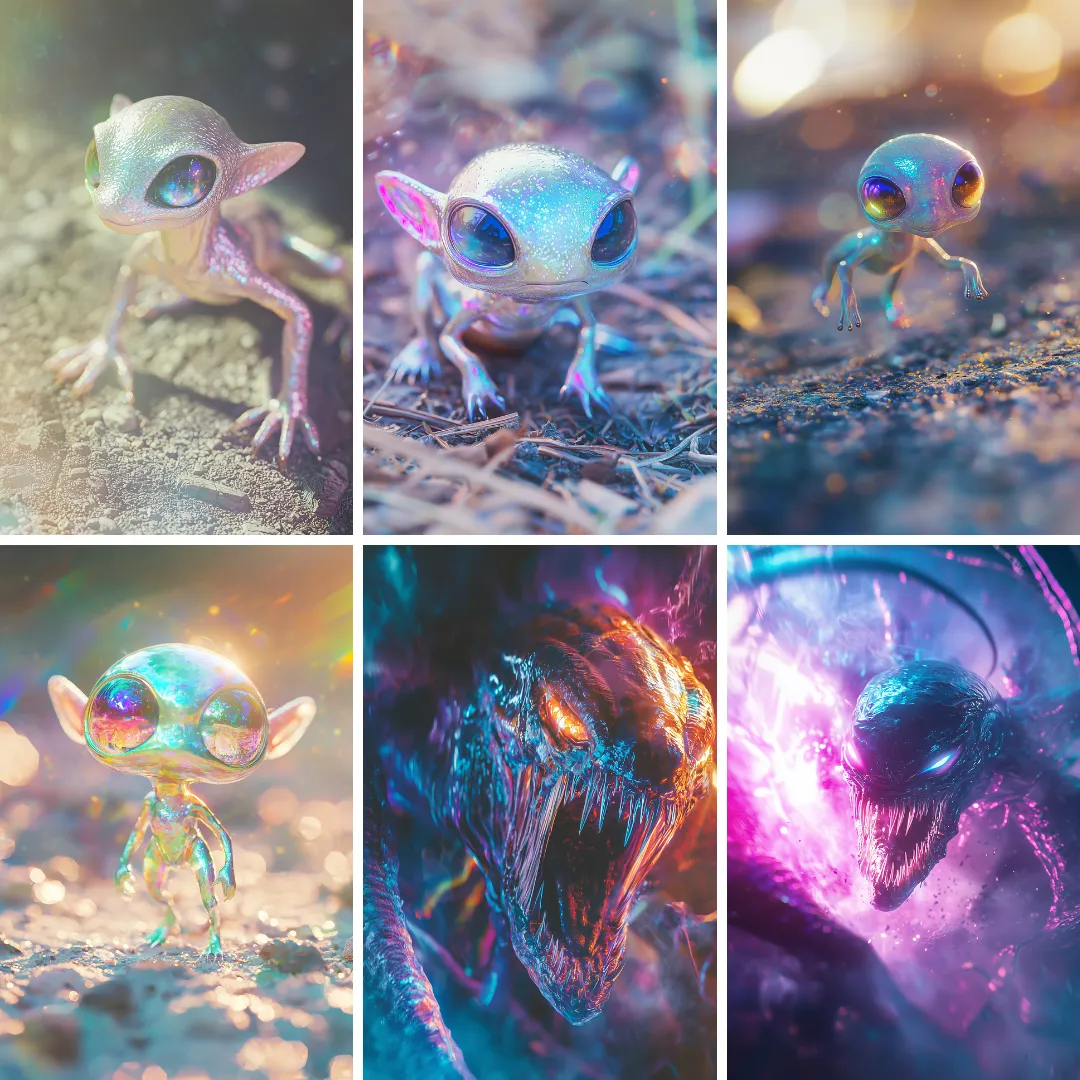 16 Fantasy Alien Creatures and Beasts Assets Bundle (With MRR  Master Resell Rights)