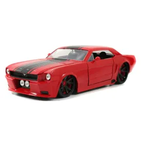 1965 Ford Mustang, Red - Jada Toys Bigtime Muscle 96895 - 1/24 scale Diecast Model Toy Car