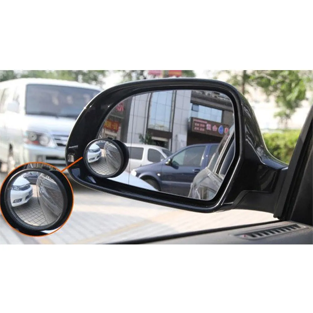 2 Pack Blind Spot Mirrors 3 Wide Angle Convex Rear View Car Truck Universal Fit