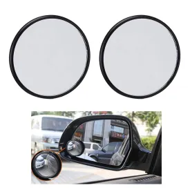 2 Pack Blind Spot Mirrors 3 Wide Angle Convex Rear View Car Truck Universal Fit