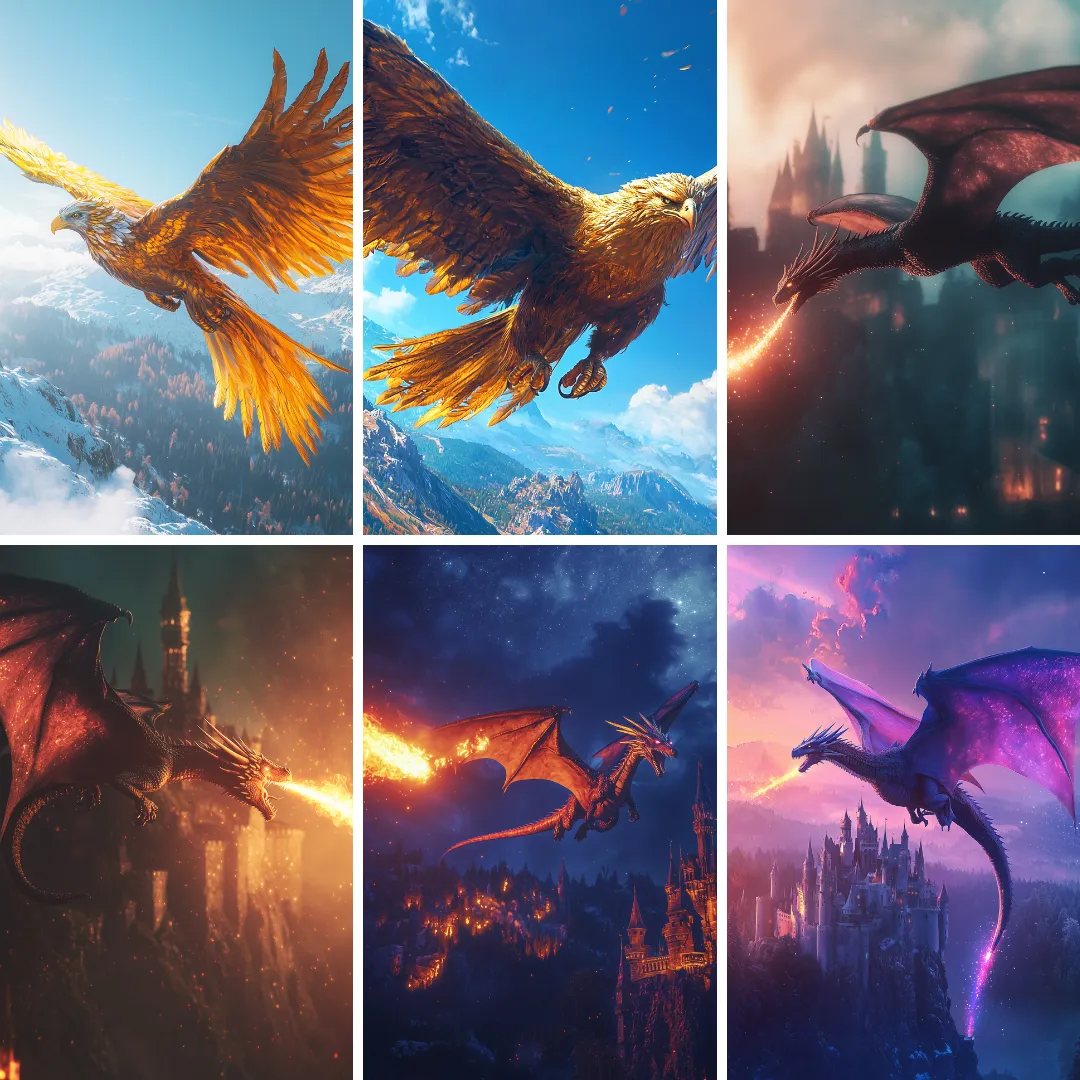 20 Fantasy Mystical Creatures Assets Bundle (With MRR  Master Resell Rights)