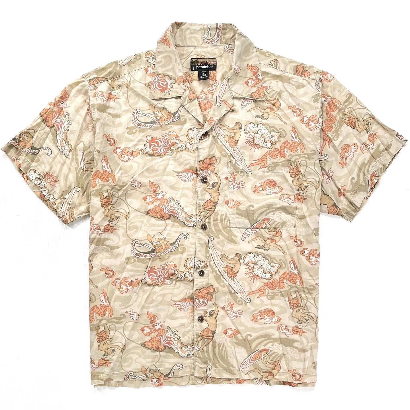 2000 Patagonia Mens Limited Edition Pataloha Print Shirt (L/XL)