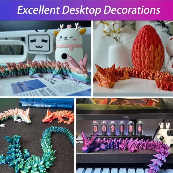 3D Printed Dragon Scale Egg Fidget Toy with Egg Included (Multiple Colors)