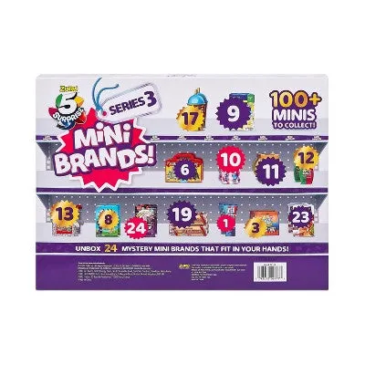 5 Surprise Mini Brands Series 3 Advent Calendar with 24 Surprises