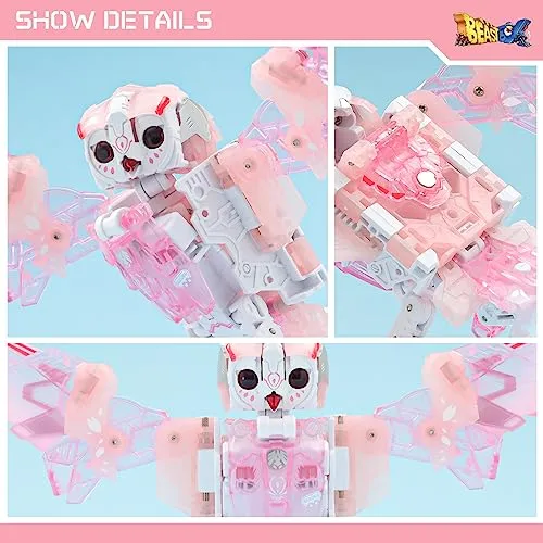52TOYS Beastbox BB-41RH Rhapsody, Owl Transforming Toy Action Figure Mecha Cube for Collectors Kids