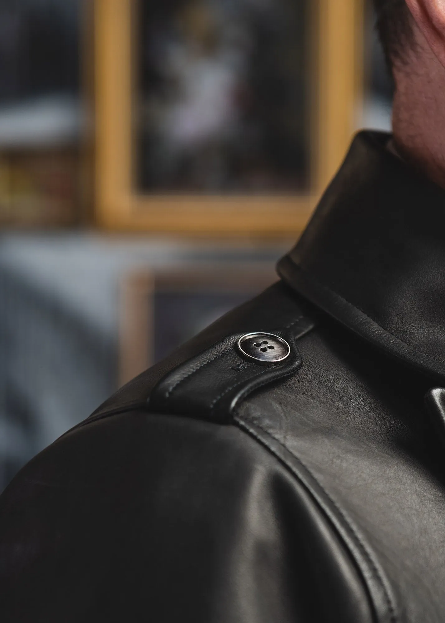 Alexandrina_ black leather jacket - Private Sales 25