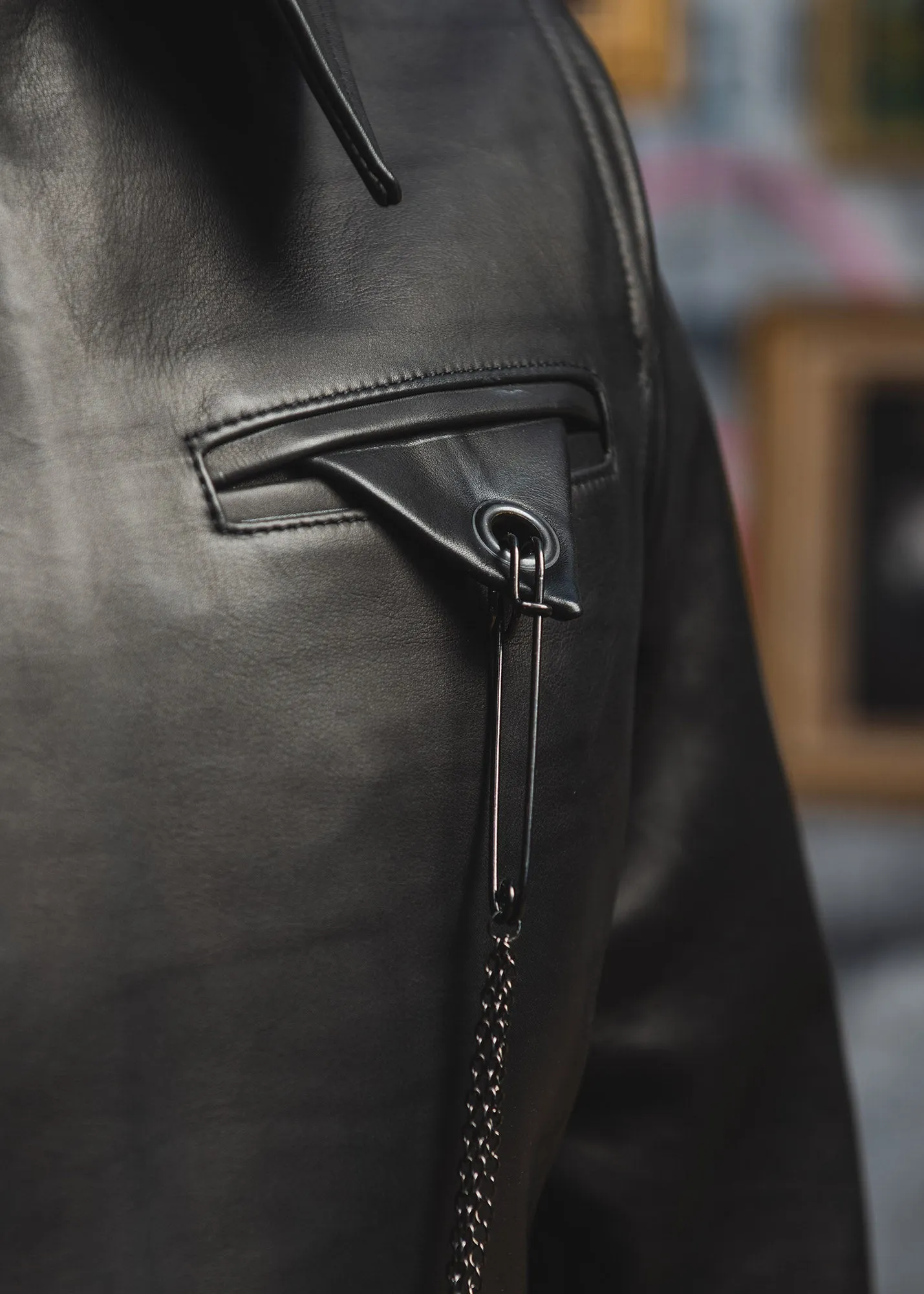 Alexandrina_ black leather jacket - Private Sales 25