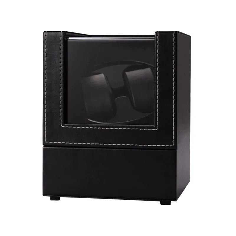 Automatic  Rotating Double Watch WinderDisplay Box  USB-DC Operated