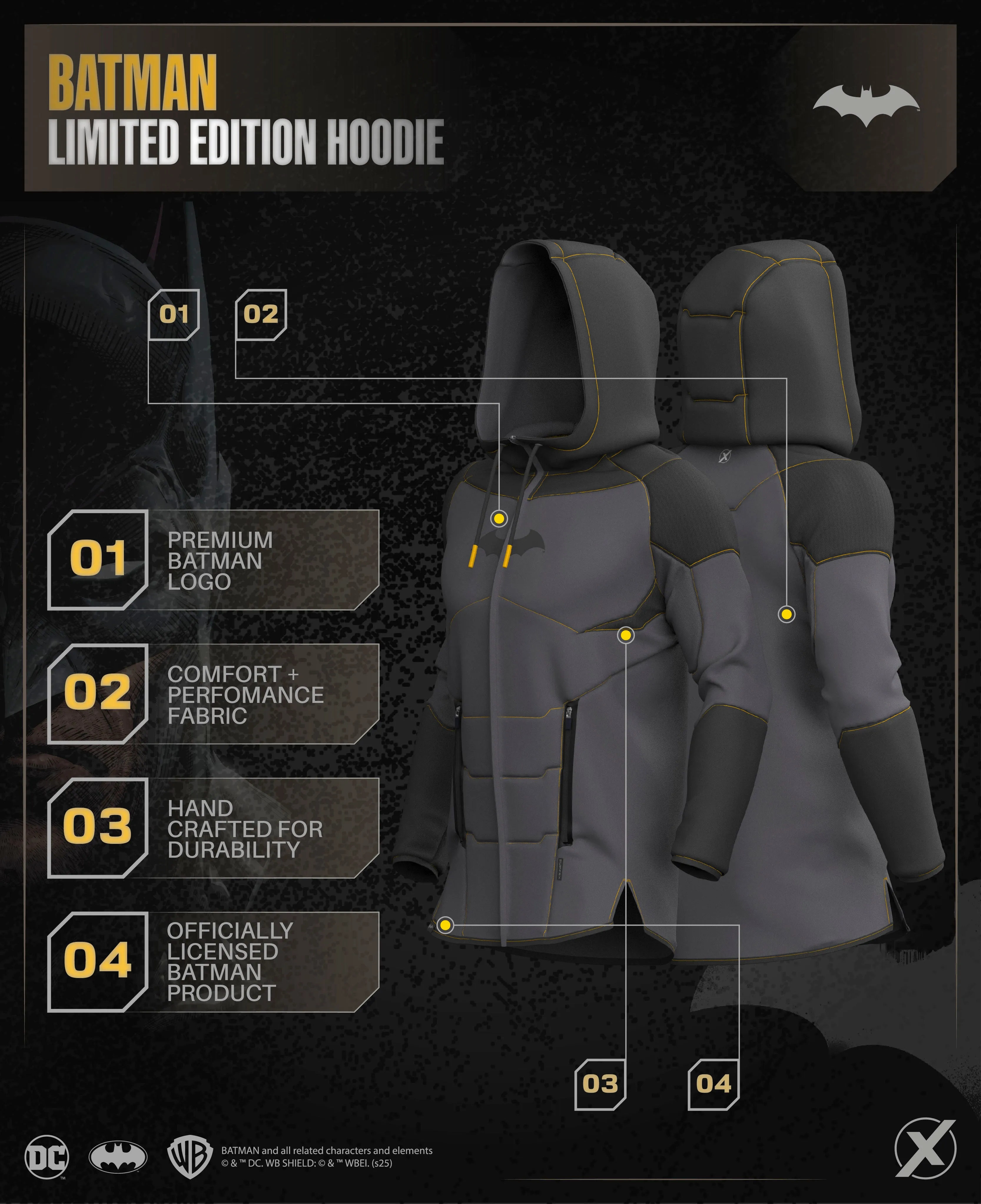 BATMAN Limited Edition Collectors Bundle w/ Free LTD Shirt