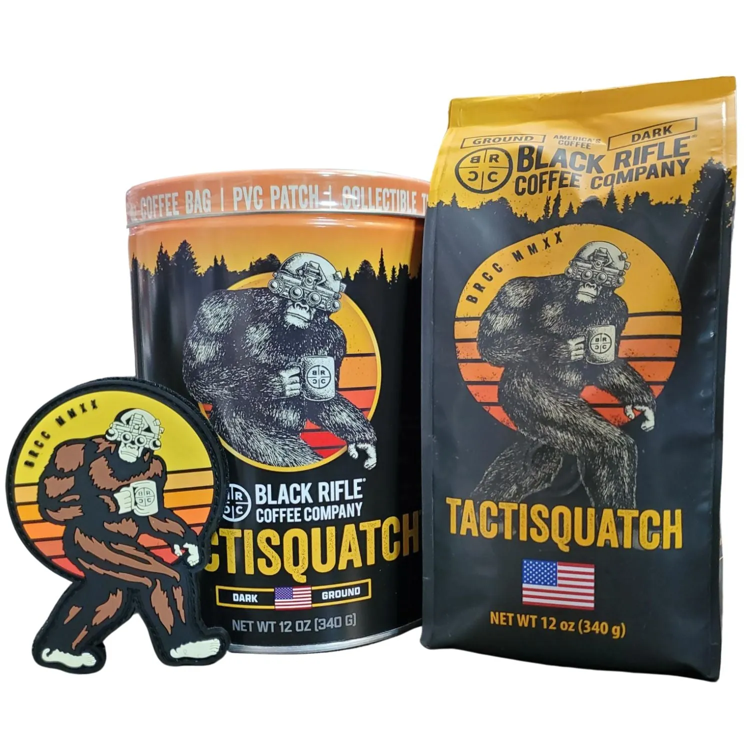 Black Rifle Coffee Company Tactisquatch Collectible Tin Gift Bundle