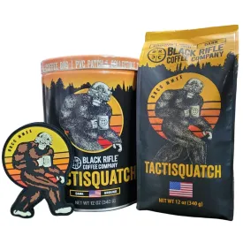 Black Rifle Coffee Company Tactisquatch Collectible Tin Gift Bundle
