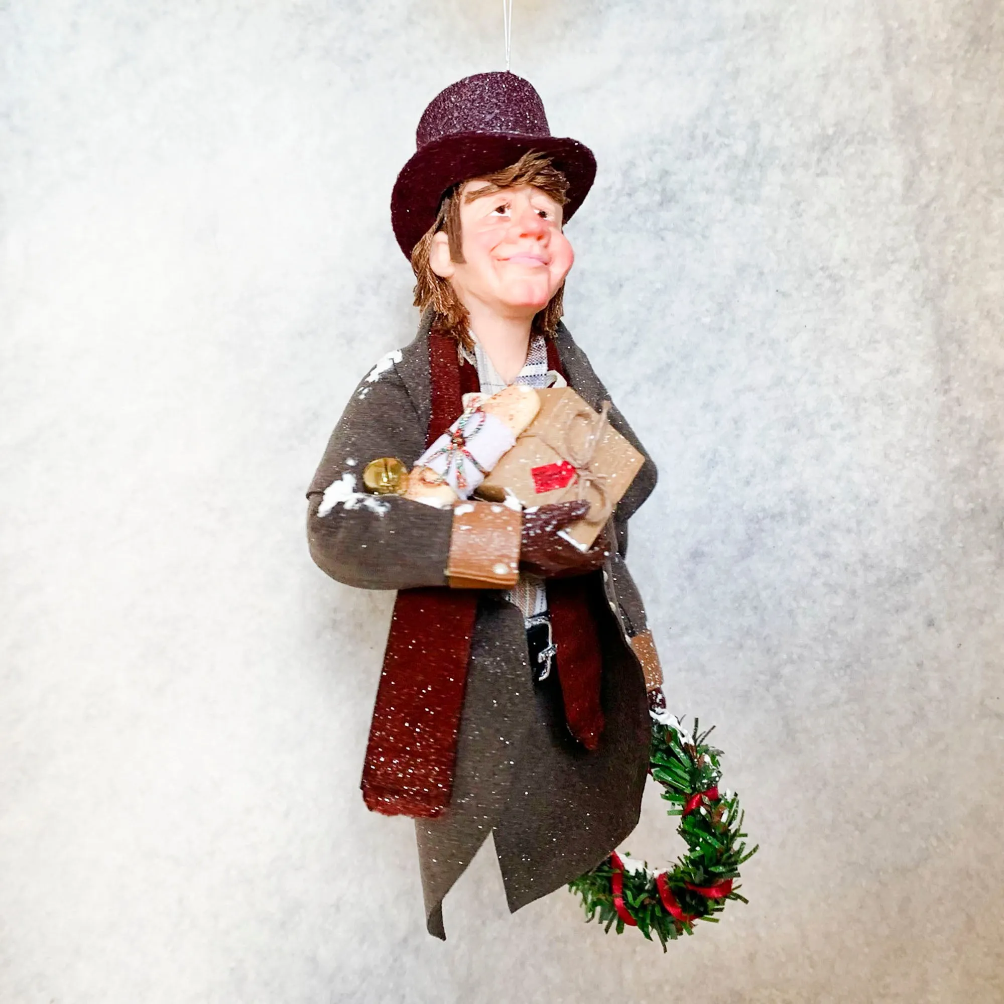 Bob Cratchet with Christmas surprises - Hanging Ornament - A Christmas Carol