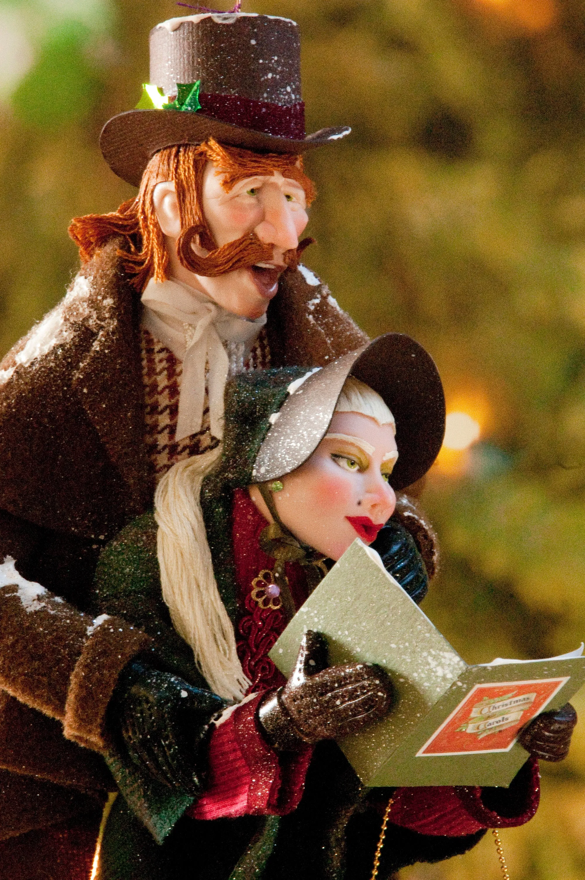 Christmas Carollers Ornament - Singing Duo - Handmade Christmas by Ken Fedoruk