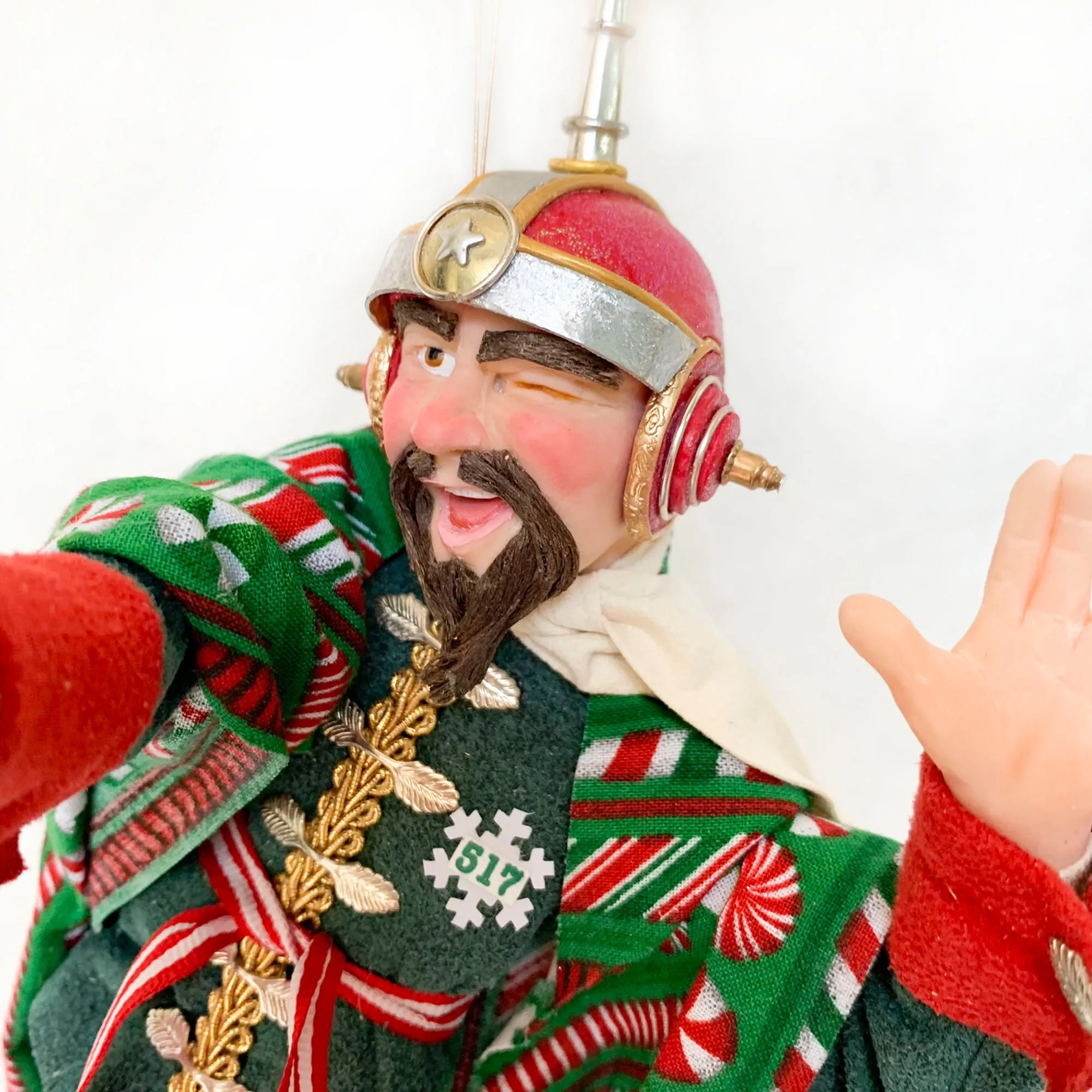 Christmas Sci-fi elf testing a Ray Gun - fun ornaments