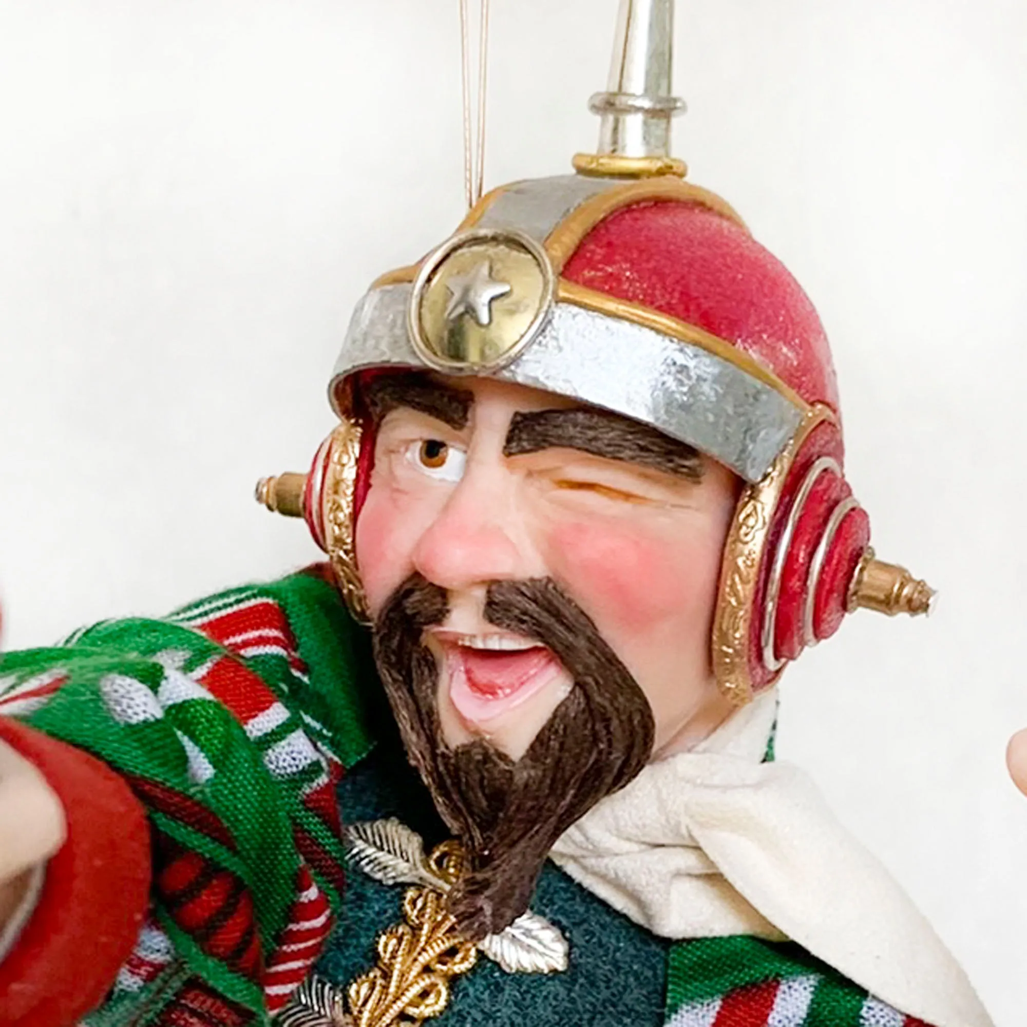 Christmas Sci-fi elf testing a Ray Gun - fun ornaments