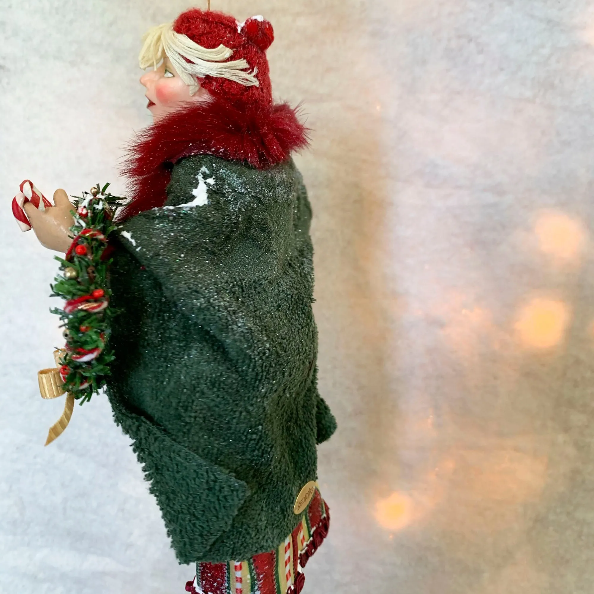 Christmas Shopper Hanging ornament - Love to shop - Shopaholic christmas ornament