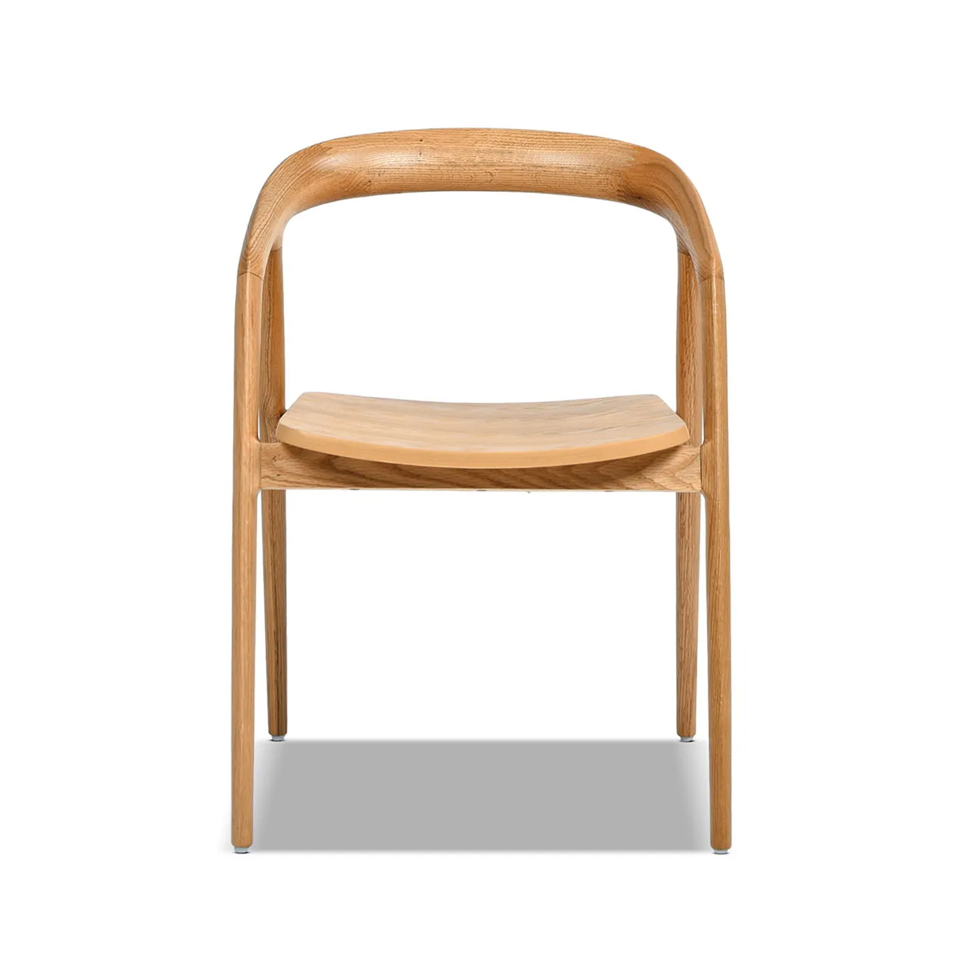 Couch.com Simeon Scandinavian Sculpted Dining Chair Warm Natural Brown, Wood Construction, Light Brown Finish by Couch.com