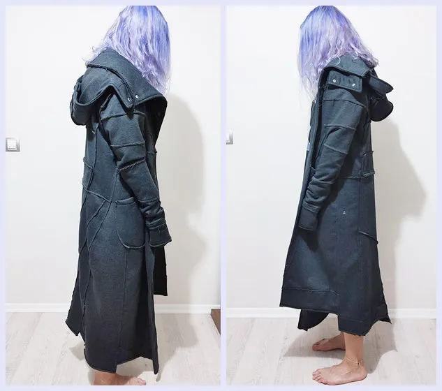 DMBAZA-Women's Quilted Sleeves Avatar Cardigan JACKET / Dystopian