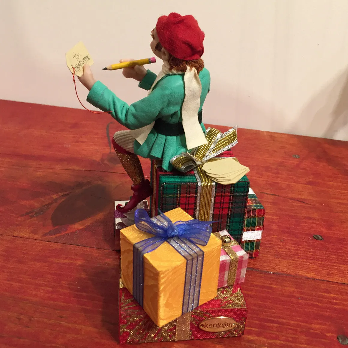 Elf - Santa's Elf is wrapping presents