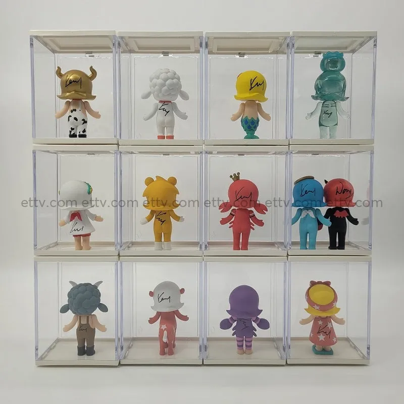ETTV 2016 POPMART Kennyswork Molly Zodiac Series - Complete Hand-Signed Set with Secret Chase, 1st Edition