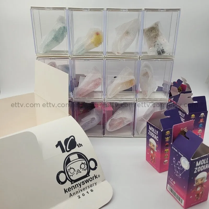 ETTV 2016 POPMART Kennyswork Molly Zodiac Series - Complete Hand-Signed Set with Secret Chase, 1st Edition