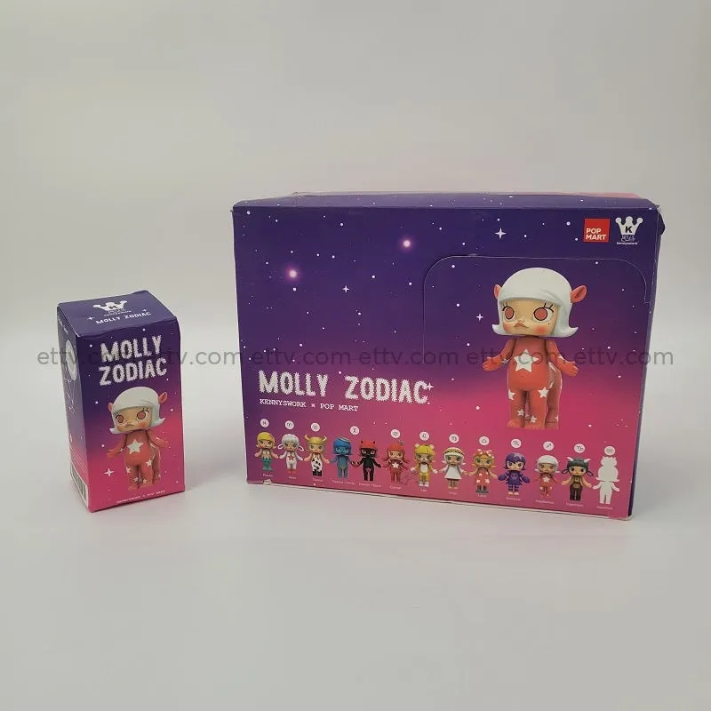 ETTV 2016 POPMART Kennyswork Molly Zodiac Series - Complete Hand-Signed Set with Secret Chase, 1st Edition
