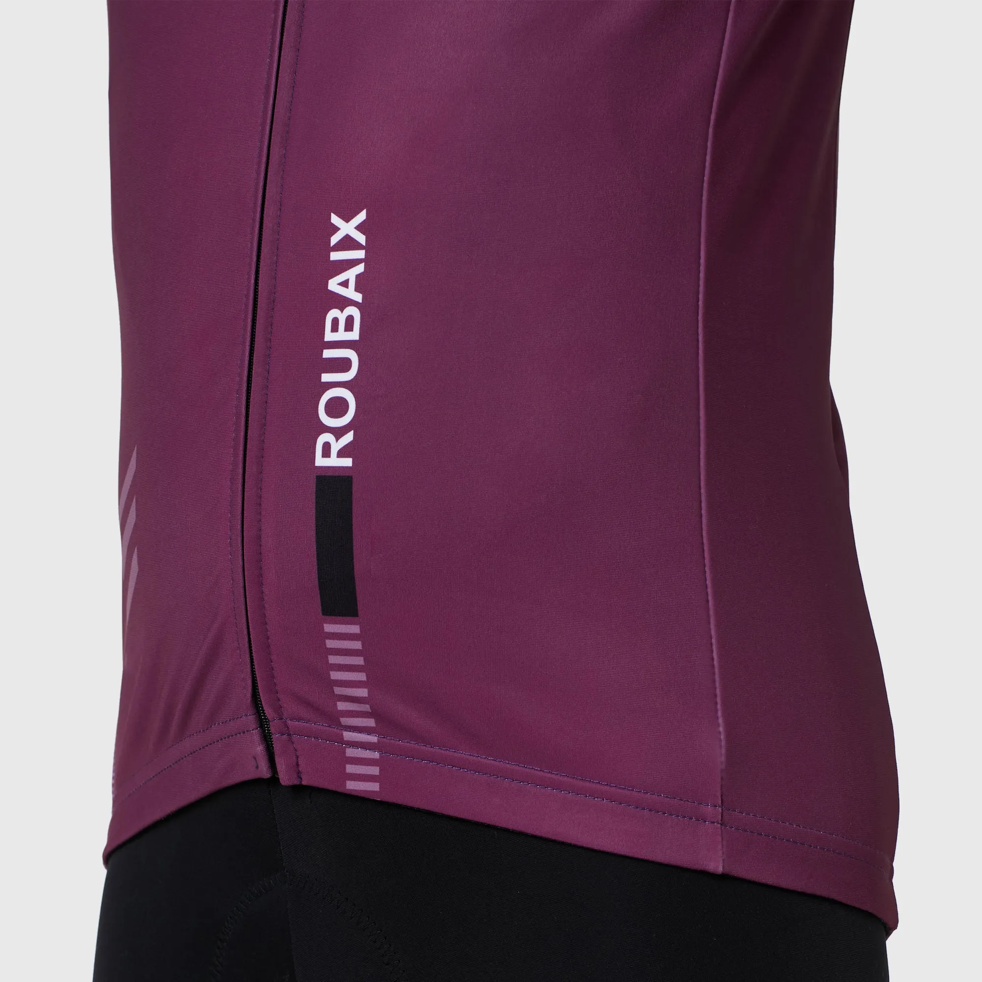 Fdx Limited Edition Men's & Boy's Purple Thermal Roubaix Long Sleeve Cycling Jersey