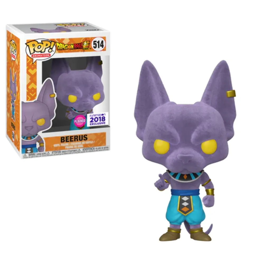 Funko Pop! Animation: Dragon Ball Super - Beerus Flocked Exclusive