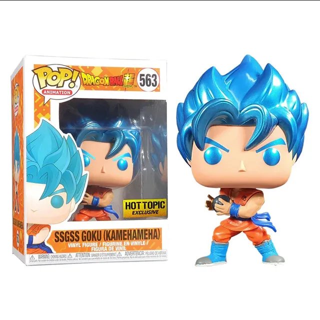 Funko Pop! Animation: Dragon Ball Super - SSGSS Goku Kamehameha Metallic Figure