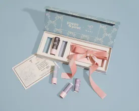 Gift Set Coquette Lip Balm Trio   Kaxi Hair Bow