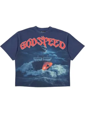 Godspeed Sea Sick T-Shirt (Navy) - GSSSNAVY