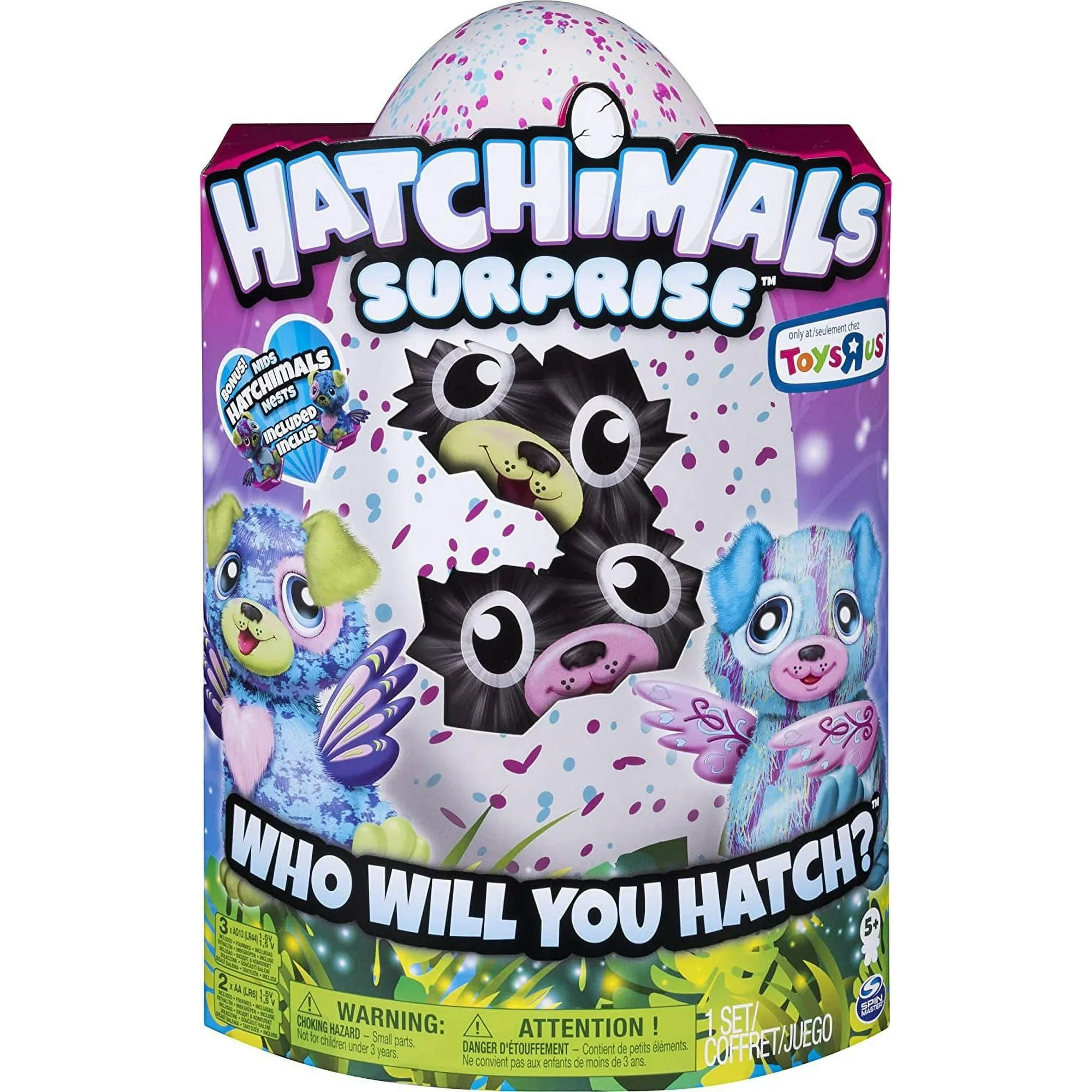 Hatchimals 6069525 Alive, Mystery Hatch Exclusive 6.5" Puppadee Electronic Pet w/ Mist, Lights & Sounds (Styles Vary)