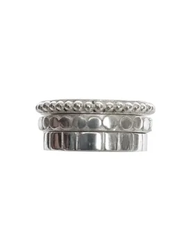 Isi Midi-Ring Granulation Embossed Lines Set
