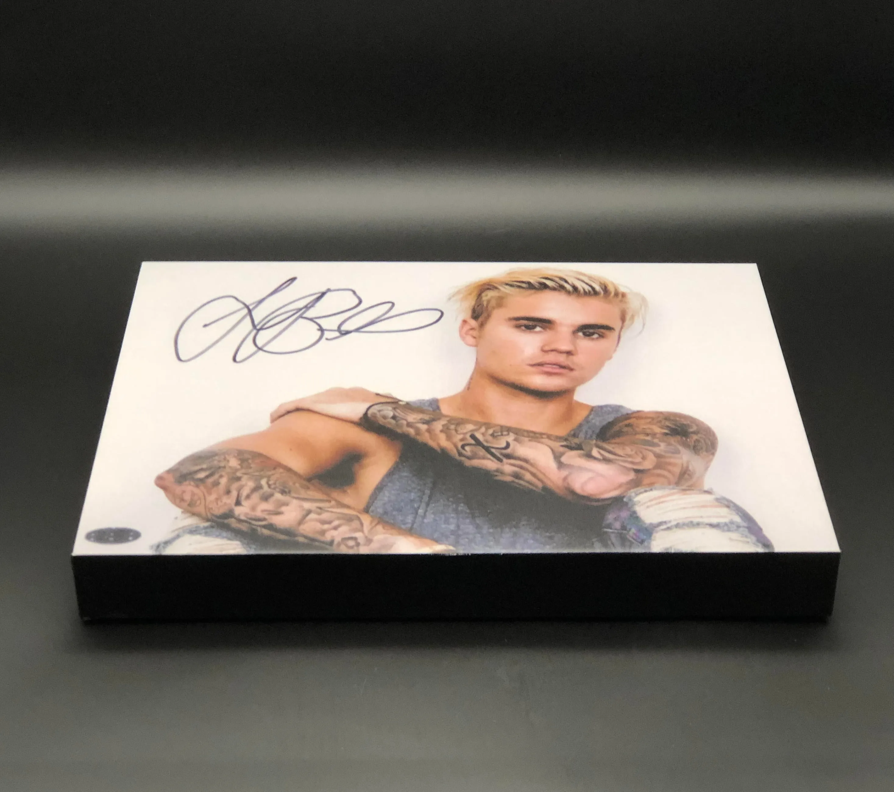Justin Bieber Facsimile Autograph 11x14 Canvas Print Wall Art