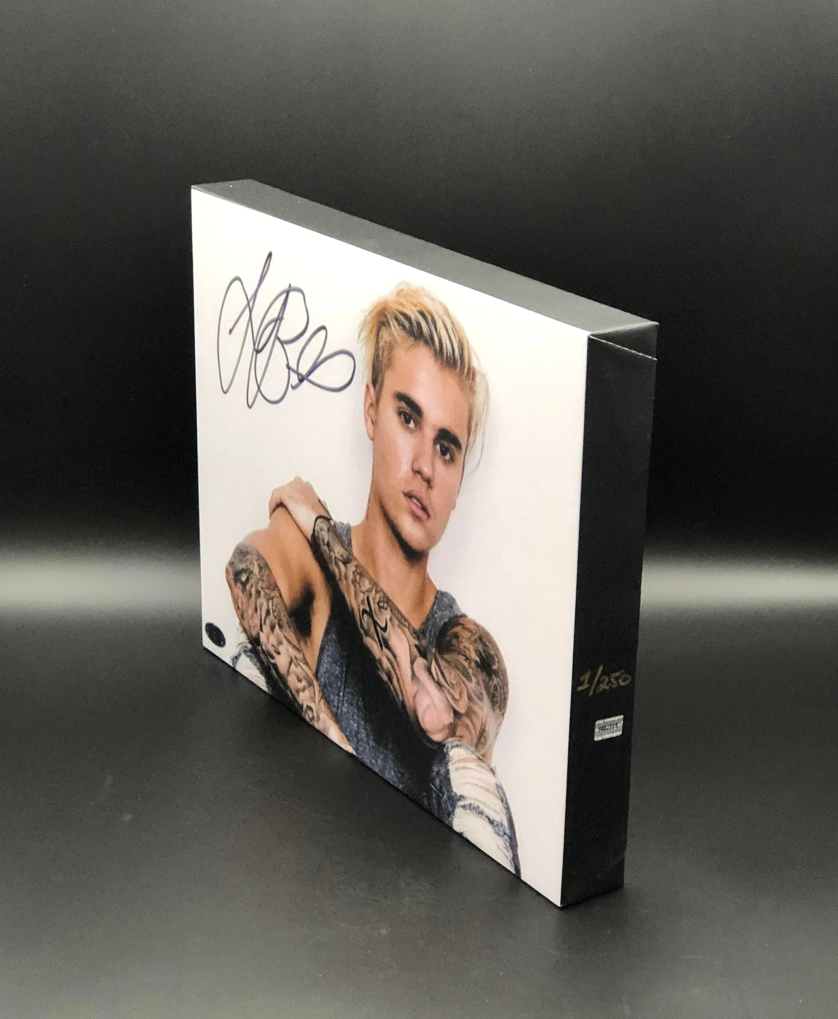 Justin Bieber Facsimile Autograph 11x14 Canvas Print Wall Art