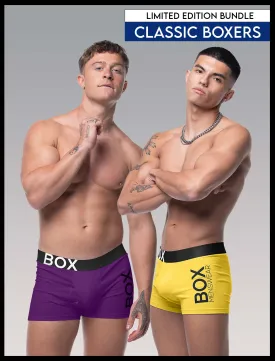 Limited Edition Boxers Bundle - Purple and Yellow