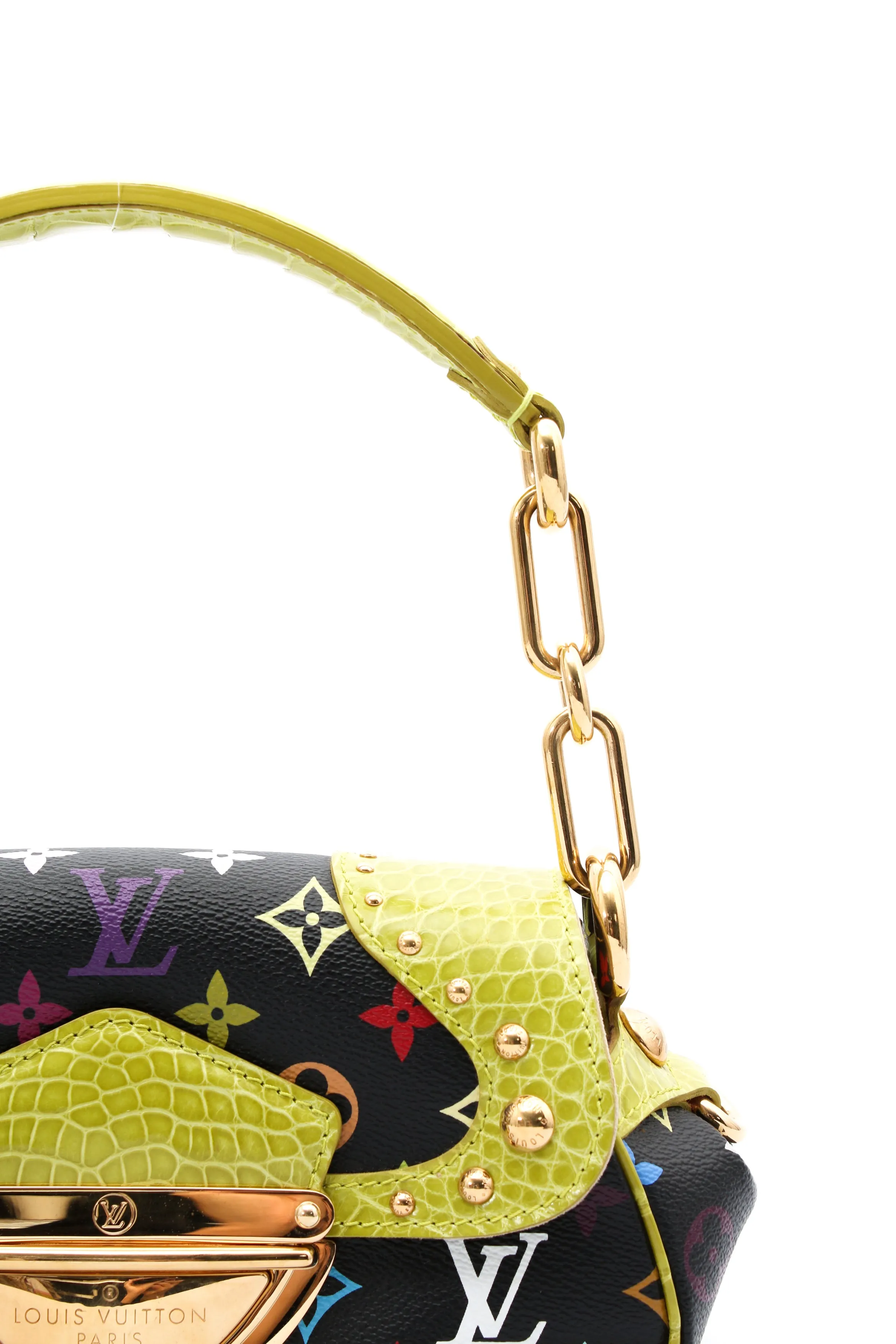 Louis Vuitton X Takashi Murakami Monogram Croc Marilyn Bag