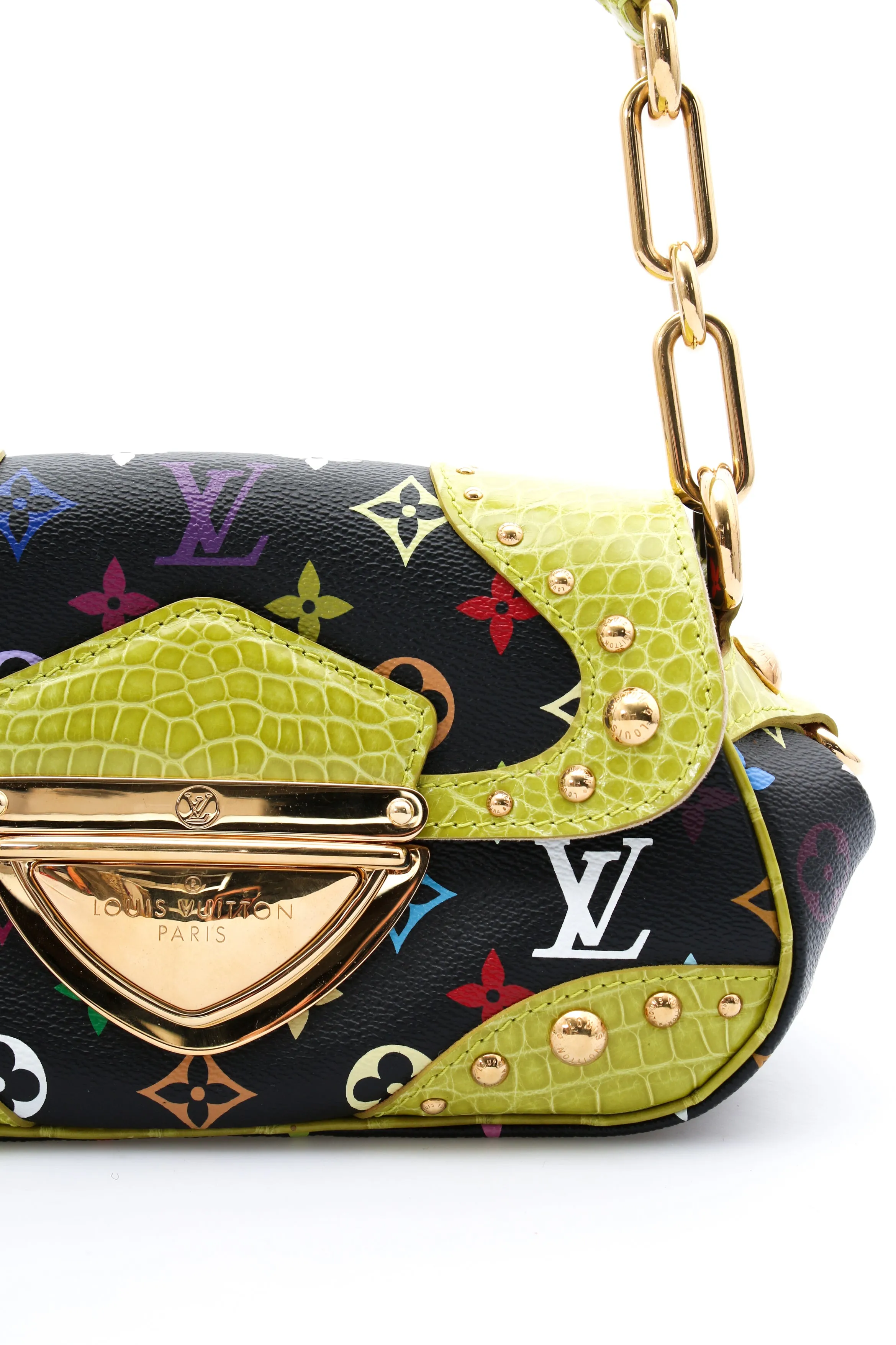 Louis Vuitton X Takashi Murakami Monogram Croc Marilyn Bag