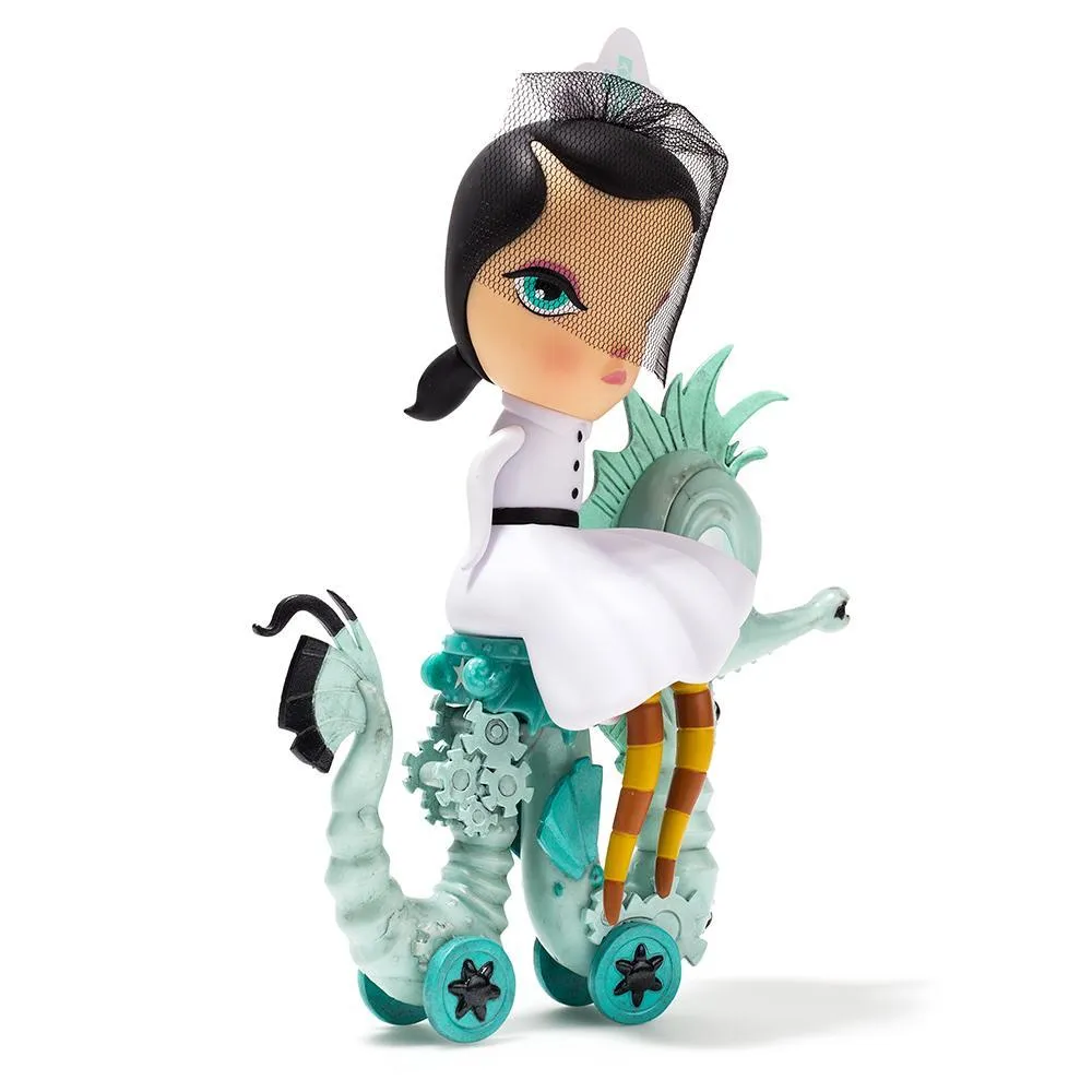Lucy Curious Dark Harbor 7" Art Figure by Kathie Olivas - KR.com Exclusive White (Limited Edition of 200)