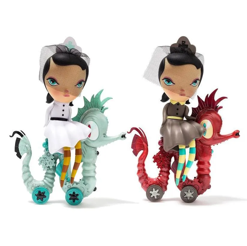 Lucy Curious Dark Harbor 7" Art Figure by Kathie Olivas - KR.com Exclusive White (Limited Edition of 200)
