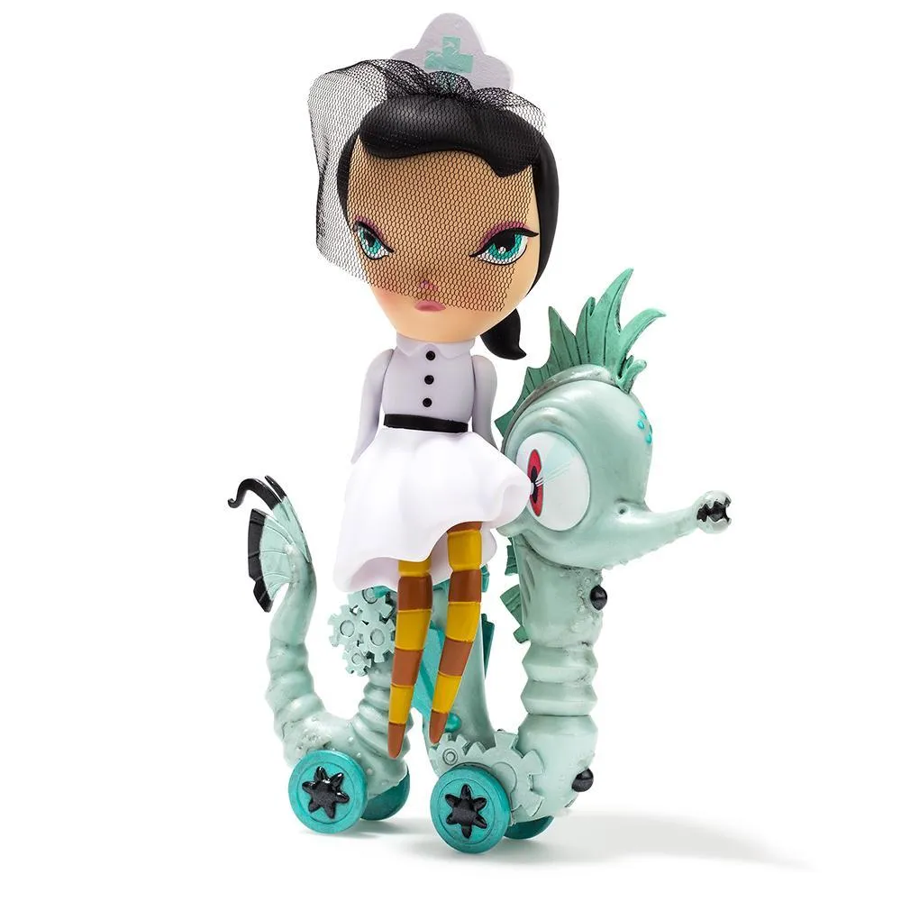 Lucy Curious Dark Harbor 7" Art Figure by Kathie Olivas - KR.com Exclusive White (Limited Edition of 200)