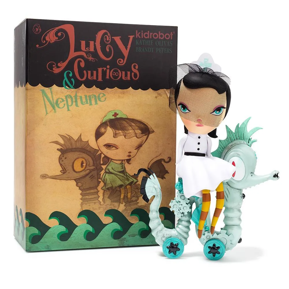 Lucy Curious Dark Harbor 7" Art Figure by Kathie Olivas - KR.com Exclusive White (Limited Edition of 200)