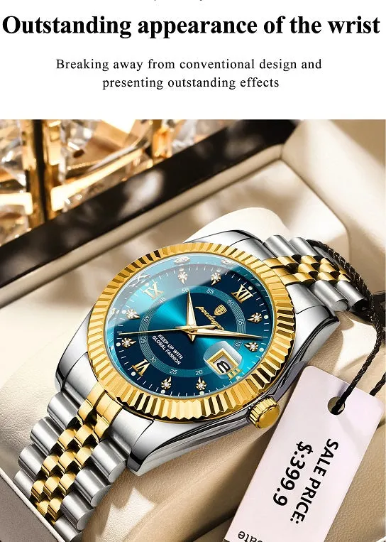 Luxury  Chronograph Quartz Sport Wrist Watch For Man Luminous Waterproof Swiss Craftsmanship