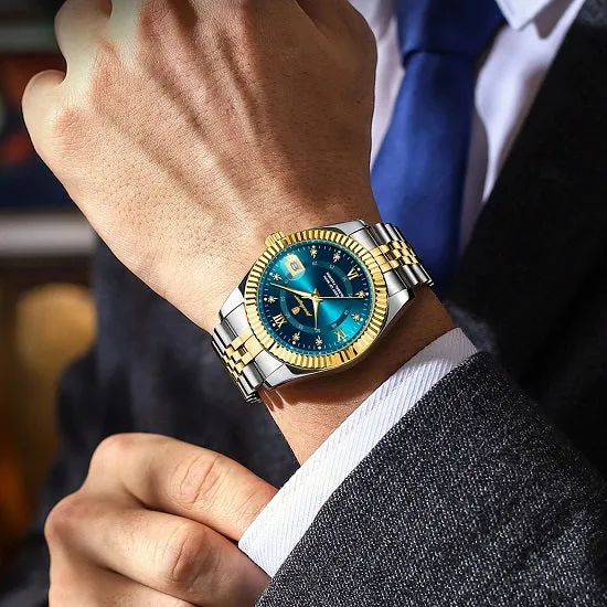 Luxury  Chronograph Quartz Sport Wrist Watch For Man Luminous Waterproof Swiss Craftsmanship
