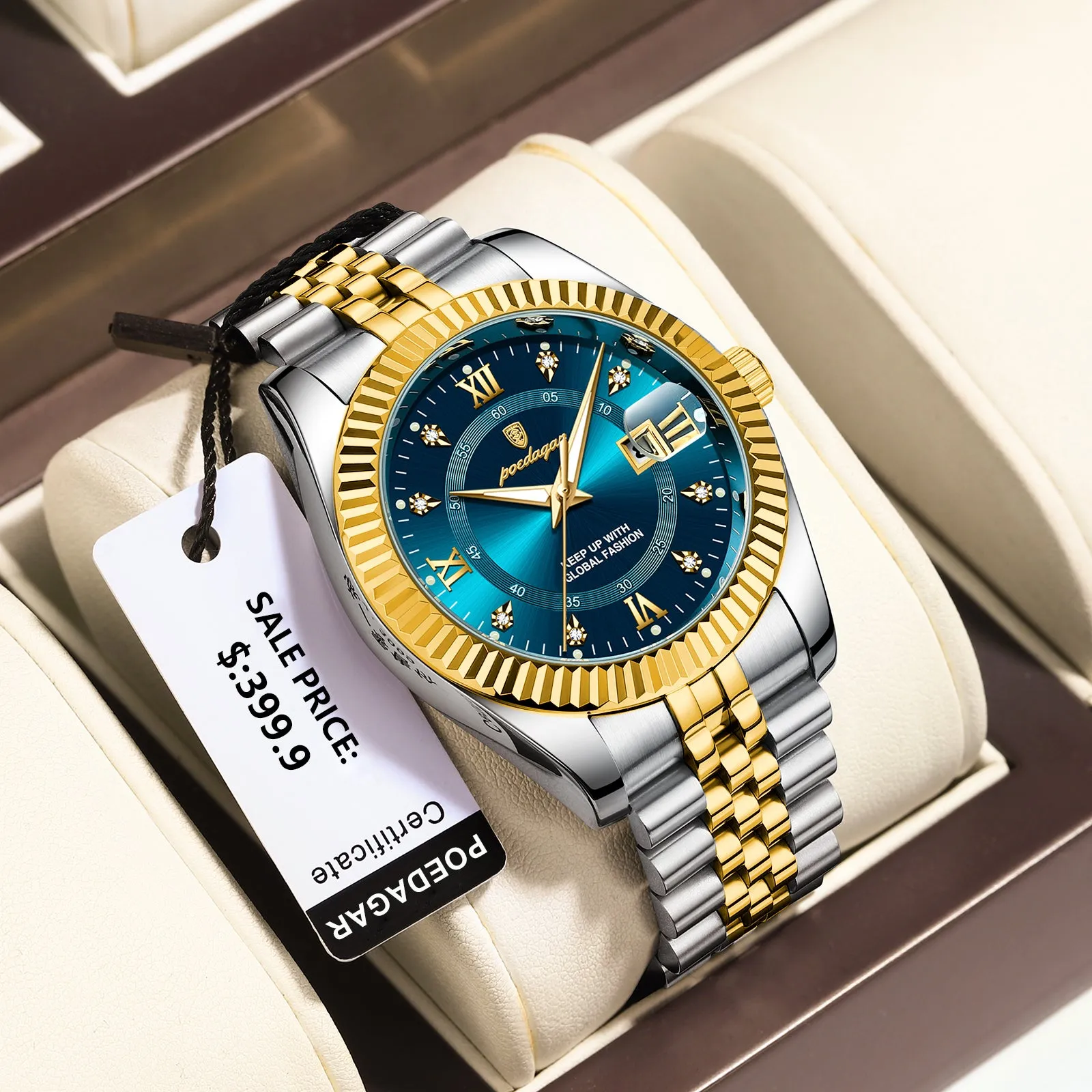 Luxury  Chronograph Quartz Sport Wrist Watch For Man Luminous Waterproof Swiss Craftsmanship