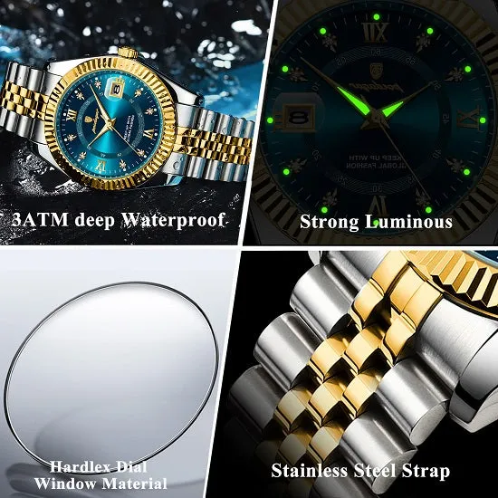 Luxury  Chronograph Quartz Sport Wrist Watch For Man Luminous Waterproof Swiss Craftsmanship