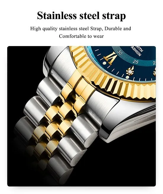 Luxury  Chronograph Quartz Sport Wrist Watch For Man Luminous Waterproof Swiss Craftsmanship