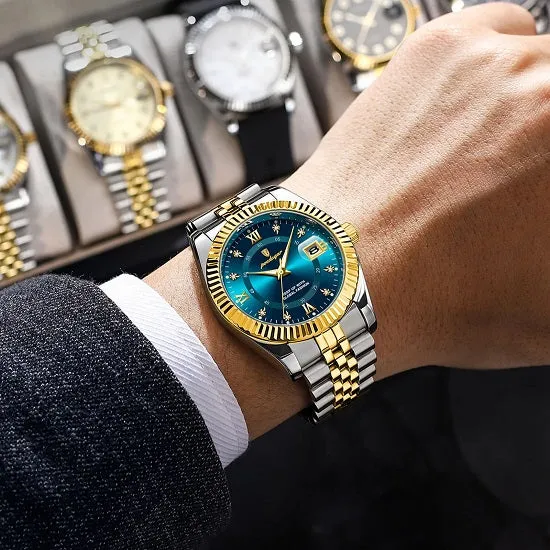 Luxury  Chronograph Quartz Sport Wrist Watch For Man Luminous Waterproof Swiss Craftsmanship