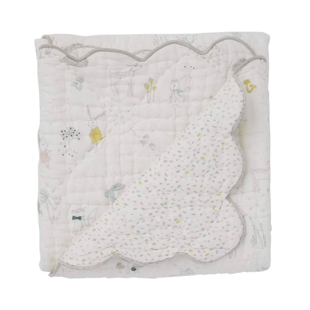 Magical Forest Scalloped Blanket by Pehr